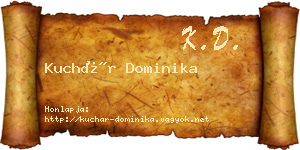 Kuchár Dominika névjegykártya
